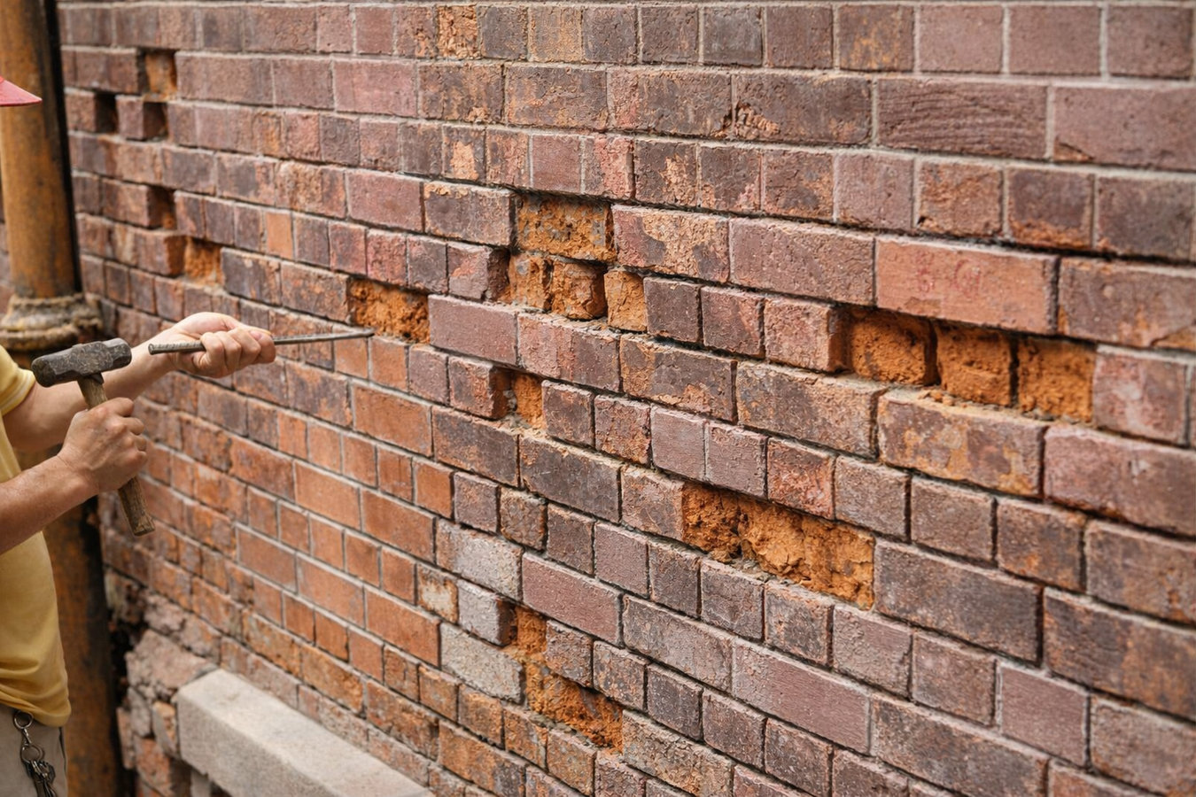 Brick repair in San Marcos, CA